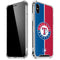 MLB Texas Rangers Split iPhone XS Max Clear Case